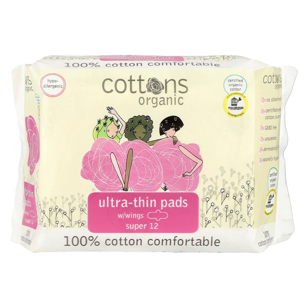 COTTONS ULTRA THIN PADS SUPER 12'S